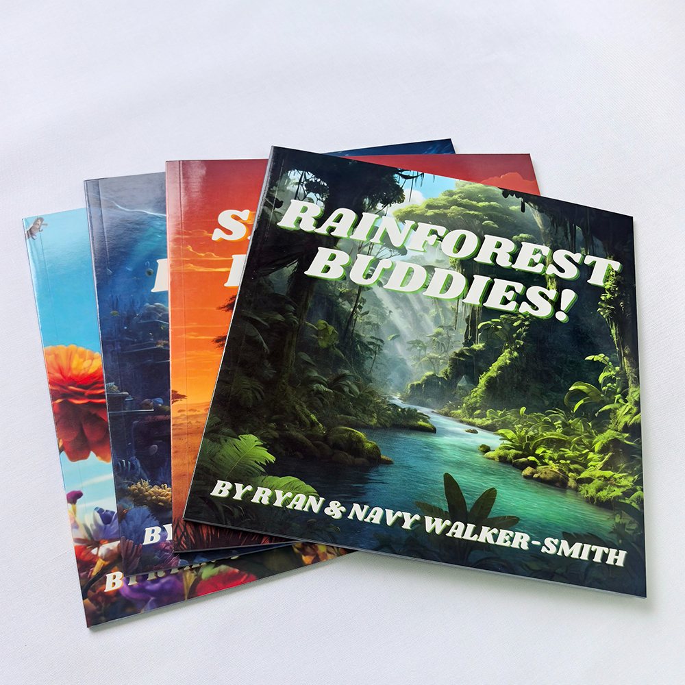 Child book printing service with slipcase box