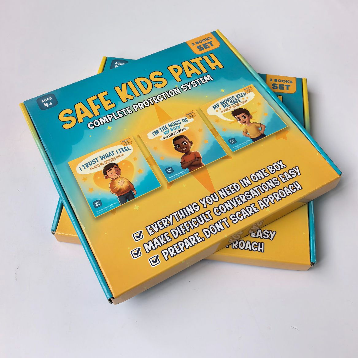 Children book set with gift box