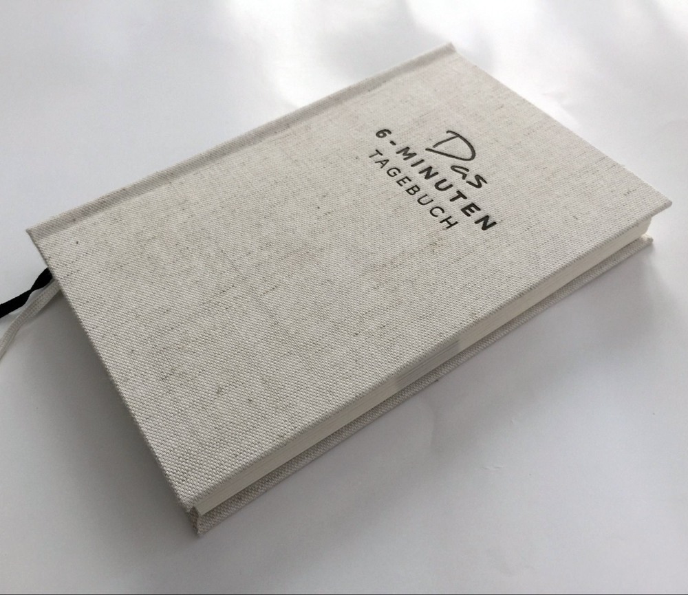 Custom A5 Hardcover Linen Daily Planner Notebook Personalized Design Thread Sewing Binding with Gift Box